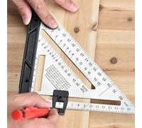 Règle biseautée avec niveau Règle de triangulation à base amovible de 7 pouces avec niveau à bulle intégré adaptée à l'assemblage de composants d'installation de meubles de