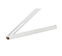 Règle biseautée de type T en acier inoxydable pour le travail du bois - Jauge d'angle coulissant réglable, options de 15 cm et 25 cm, outil de marquage de rainure en queue d'aronde (25 cm)