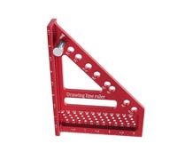 Règle carrée 3D pour le travail du bois - 22,5-90 degrés haute précision multi-angles | pour ingénieur de construction, menuisier, maison, magasin, papa, mari