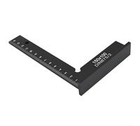Règle carrée à bord plat en métal offrant une véritable référence à angle droit pour le travail du bois, la menuiserie, l'alignement des matériaux (A)