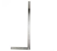 Règle carrée d'angle en forme de L pour la construction et la menuiserie, outil de mesure carré de charpentier en alliage d'aluminium, carré résistant à la rouille, 250 mm à 600 mm (600 mm)