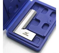 Règle carrée de machiniste en acier inoxydable à angle droit de 90°, précision de grade 1, pour la disposition de précision et les travaux de mesure (63 × 40 mm)