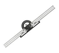 Règle carrée de mesure combinée de 300 mm/500 mm pour la rédaction de projets de menuiserie - Jauge des angles précis dans le travail du bois - Guide de mesure