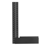 Règle carrée en L, règle à angle droit en alliage d'aluminium, une pièce avec finition CNC, règle d'encadrement pour menuisier et charpentier, conception ergonomique avec marques