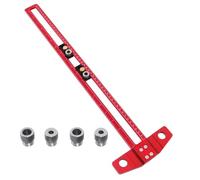 Règle carrée en T en aluminium avec double échelle métrique/pouces Règle multifonction en forme de T pour précision dessin et mesure Appareil de mesure artistique