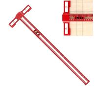 Règle carrée en T, Positionnement de la perceuse coulissante réglable et des trous, jauge de marquage de 600 mm pour le travail du bois