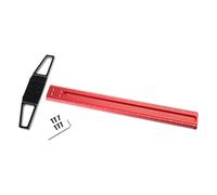 Règle carrée en T pour le travail du bois - En aluminium - Pour charpentier - Marquage des trous - Bord droit - Outils de mesure métriques en aluminium - Mesure précise - Accessoires polyvalents