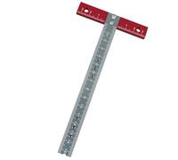 Règle carrée en T professionnelle en alliage d'aluminium pour loisirs créatifs angles précis outil de positionnement 170 mm x 85 mm règle en aluminium