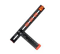 Règle carrée en T, règle de positionnement de perçage 2 en 1, règle en T pour travaux manuels, gabarit de perçage d'armoire, angle coulissant réglable pour marquage, outil de mesure pour ingénieur du