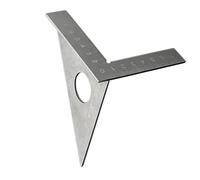 Règle carrée multi-angles en acier inoxydable pour travail du bois, rapporteur de 22,5 à 90 degrés, mesures d'onglets, triangles, multi-angles