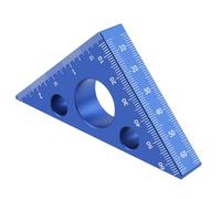 Règle carrée multifonction pour le travail du bois - Angles de 45/90 degrés - Règle métrique en pouces pour ingénieurs - Outil de mesure des angles