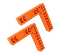 Règle carrée pour le travail du bois avec repères multi-angles comprenant 90, 45 et 22,5 degrés pour les besoins de disposition et de marquage (lot de 2)