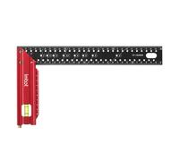 Règle carrée pour le travail du bois, outils de mesure pour le travail du bois - Règle de marquage - Règle de charpentier en d'aluminium - Règle à angle droit multifonction - H