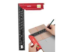 Règle carrée pour le travail du bois - Règle à angle droit - En d'aluminium