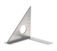 Règle carrée triangulaire en acier inoxydable 45 degrés pour outils de menuiserie, multi traceur avec marquage 3D X/Y/Z, 87,5 x 87,5 x 86,5 mm