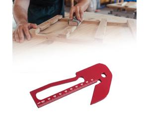 Règle centrale en alliage d'aluminium à 45 degrés - Compacte et portable - Mesure 140 x 60 x 30 mm - Améliore votre savoir-faire dans chaque projet