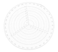 Règle Circulaire de Centrage Taille L, Dessin de Cercles