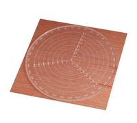 Règle circulaire de recherche centrale pour la précision de la disposition dans les projets de menuiserie, d'art et d'école en utilisant des matériaux transparents (D)
