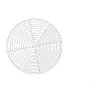 Règle circulaire transparente pour le travail du bois et les travaux manuels avec un design facile à trouver avec un matériau transparent et des cercles espacés de 5 mm précis pour les applications en