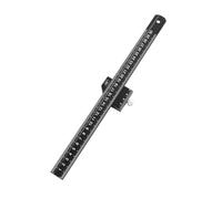 Règle coudée de 20 cm à 50 cm en alliage d'aluminium avec positionnement à 45 degrés pour projets de menuiserie et de menuiserie en aluminium