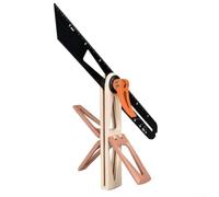 Règle coulissante compacte en T biseauté avec traceur pour réglage de l'angle à la volée dans la menuiserie et les travaux d'aménagement Noir (Kaki (ABS))