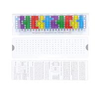 Règle coulissante pour échelles de guitare, règle coulissante pentatonique en plastique multicolore, règle coulissante, outil d'entraînement d'accords de guitare avec guitare