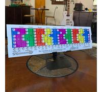 Regle coulissante pour guitare pour la pratique des gammes pentatoniques, diatoniques et de mode/Regle coulissante pentatonique