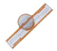 Règle coulissante pour traceur de circuit informatique de vol conçue pour la formation aéronautique et la mesure de navigation par les professionnels du vol (CRP-5)
