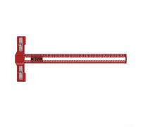 Règle coulissante TS-40,6 cm en alliage d'aluminium pour le travail du bois et le travail des métaux, échelle métrique et impériale, outil de mesure de longueur réglable avec