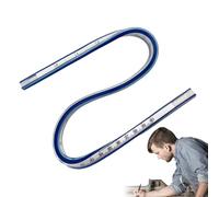 Règle courbe - 40 cm, règle de dessin flexible | Règle courbe serpent - Matériau de bande métallique en PVC | Motif de vêtements multifonctionnel - Fabrication de bandes dessinées d'art | Conception