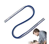 Règle courbe - 40 cm, règle de dessin flexible | Règle courbe serpent - Matériau de bande métallique en PVC | Motif de vêtements multifonctionnel - Fabrication de bandes dessinées d'art | Conception