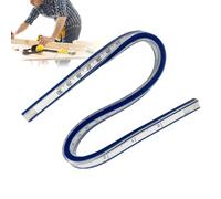 Règle courbe - 40 cm, règle de dessin flexible | Règle courbe serpent - Matériau de bande métallique en PVC | Motif de vêtements multifonctionnel - Fabrication de bandes dessinées d'art | Conception