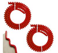 Règle courbe de 2 m pour fraisage de profilés, gabarit de fraisage flexible, défonceuse, bandes de profilage pour le travail du bois, gabarit de fraisage à chaîne dentée, modèles de fraise à bande