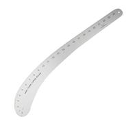 Règle courbe de hanche, règle de fabrication de motifs en aluminium massif, fournitures de conception artisanale, outils de conception de mode professionnels pour le matelassage, le dessin, la