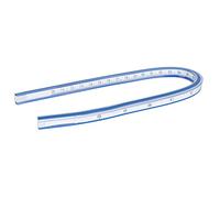 Règle courbe flexible en plastique avec échelle métrique, outil de mesure souple pour le dessin et la couture (règle serpent de 30 cm)