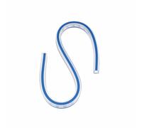 Règle courbe flexible, règle flexible en plastique double face, outil de mesure créatif pour dessin, ingénierie, couture, peinture, conception de vêtements (30 cm)