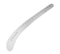 Règle courbe française, règle courbe de hanche en aluminium solide varie | Modèle d'écriture à l'échelle précise, fournitures de conception artisanale pour les amateurs d'artisanat, débutants