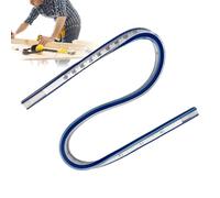 Règle courbée flexible - PVC + métal - 60 x 1 x 1 cm - Règle de couture incurvée avec design malléable et flexible pour coutures, vêtements et vêtements - Pour couture, bricolage, dessin, précision
