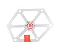 Règle d’angle magnétique en alliage d’aluminium, équerre de menuiserie multi - angle 45° à 75°, légère et durable - Mesure précise et simple, finition anodisée robuste pour coupe (Argent)