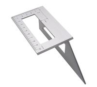 Règle D’angle Multifonction 45 90 Degrés, Alliage D’aluminium | Échelle Métrique Gravée, Repérage en T Vertical, pour Bois et Atelier de Conception