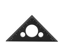 Règle d’angle triangulaire en alliage d’aluminium épaissi à 45 degrés, outil de mesure pour le travail du bois, règle graduée gravée au avec surface oxydée, pour menuisiers