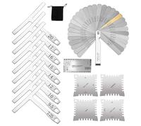 Règle d'action de guitare - Jauge de mesure de corde, instrument à rayon cranté Luthier, outil de précision professionnel, construction en métal léger | Configuration de la guitare acoustique électriq