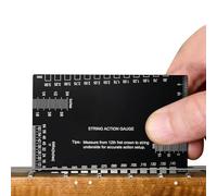 Règle d'Action des Cordes | Jauge Acier Inoxydable Avec Échelles Métrique Et Impériale,Outil De Réparation De Guitare - Pour Adultes Maison École Scène Pratique Groupe