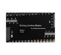 Règle d'action des cordes | Jauge de hauteur de cordes en acier inoxydable | Règle d'action de précision multifonction pour banjo, mandoline, instruments à cordes