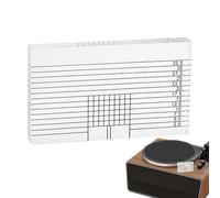 Règle d'alignement pour table de tournante, bloc d'alignement acrylique Azimuth Ruler 2,95 x 1,77 x 0,39 pouces Règle d'ajustement d'angle de réutilisable pour les professionnels, les