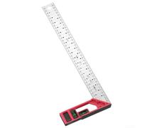 Règle d'angle 90° 250mm Acier Inoxydable Niveau(400mm) | Acier inoxydable, niveau double, 250mm compact, alu, marquage précis
