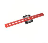 Règle d'angle à 360 degrés en forme de T en alliage d'aluminium outil de marquage avec double échelle métrique et impériale pour dessin pour boussole, parallèle