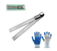 Règle d'angle à affichage numérique, rapporteur d'angle en acier inoxydable, jauge d'angle professionnelle avec écran LCD, outil de mesure pour le travail du bois/charpentier/construction/mesure de