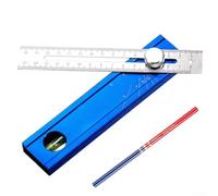 Règle d'Angle Ajustable 16,7cm en Alliage Aluminium(with pen)