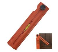 Règle d'angle biseautée en T | Règle de mesure métrique et impériale pour charpentier, jauge horizontale précise à biseau en T pour le travail du bois, la construction, la menuiserie, l'artisanat, la